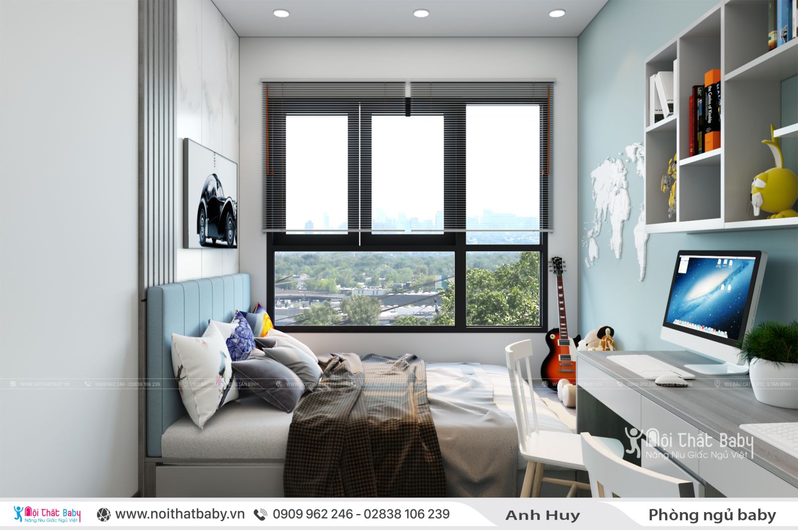 Nội Thất Căn 104m2 Chung cư Emerald Celadon City